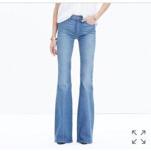 NWT Madewell Flea Market Flares Maribel Wash Sz 27